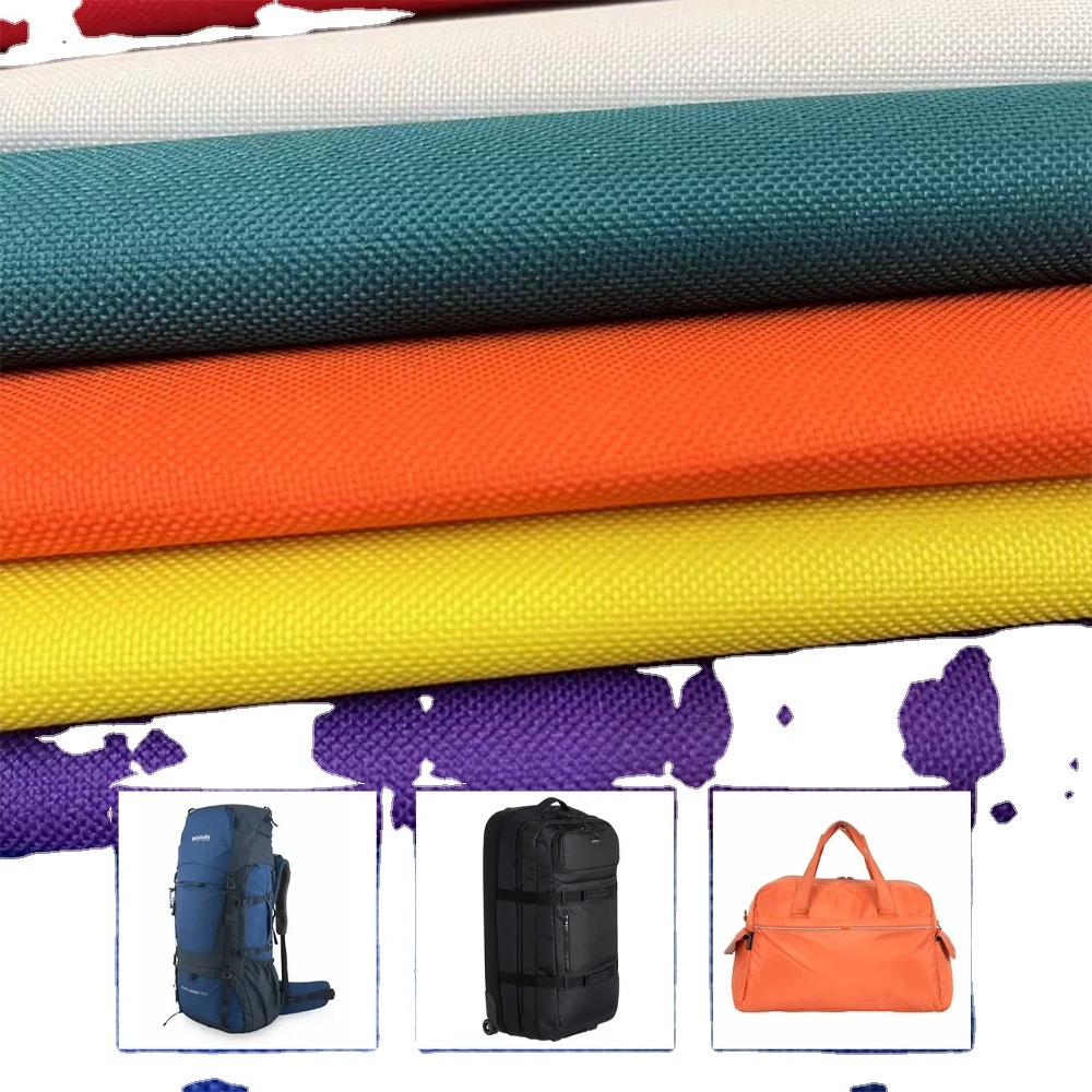 300D eco-friendly rpet plain woven 100% polyester waterproof bag oxford recycle pet fabric