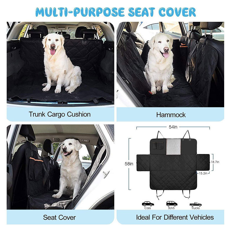 Wholesale Custom Pet Car Seat Covers Foldable Waterproof Cat Dog Cushion Outdoor Travel Back Seat Hammock for Cars