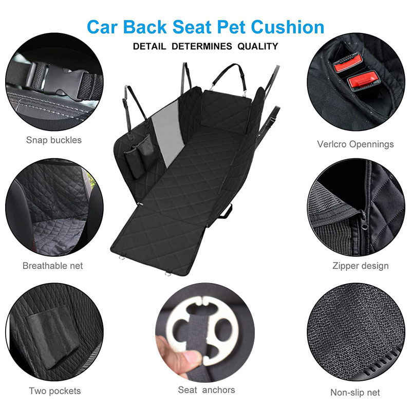 Wholesale Custom Dog Car Seat Cover Waterproof Pet Outdoor Travel Car Backseat Mat Hammock For Small Large Dogs