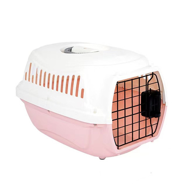 Factory Custom Pet Transport Cages Plastic Puppy Dog Carrier Box Airline Approved Pet Travel Crates Cat Aviation Box