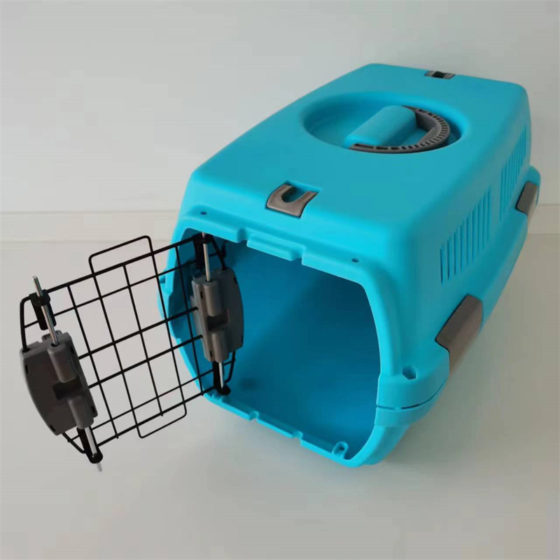 Airline Shipping Approved Pet Transport Cages Cat Travel Box Dog Airway Box Plastic Crates Kennel Durable Carrier Case