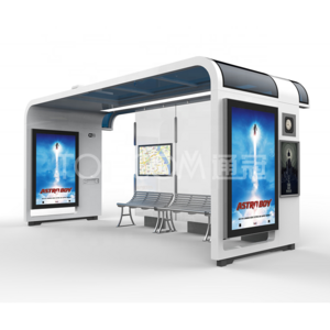 Outdoor other furniture intelligent bus stop solar bus stop shelter