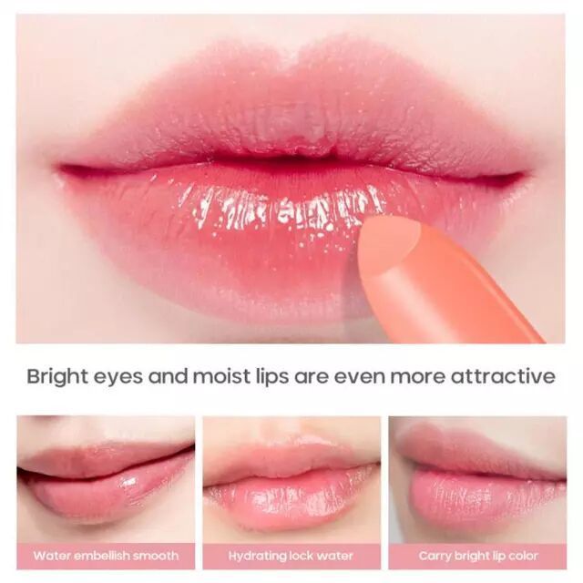 Kiss Beauty Peach Lip Balm Long Lasting Moisturizing And Anti-Chapped Lipstick Brightening Lips Color Lip Care For Woman Girl