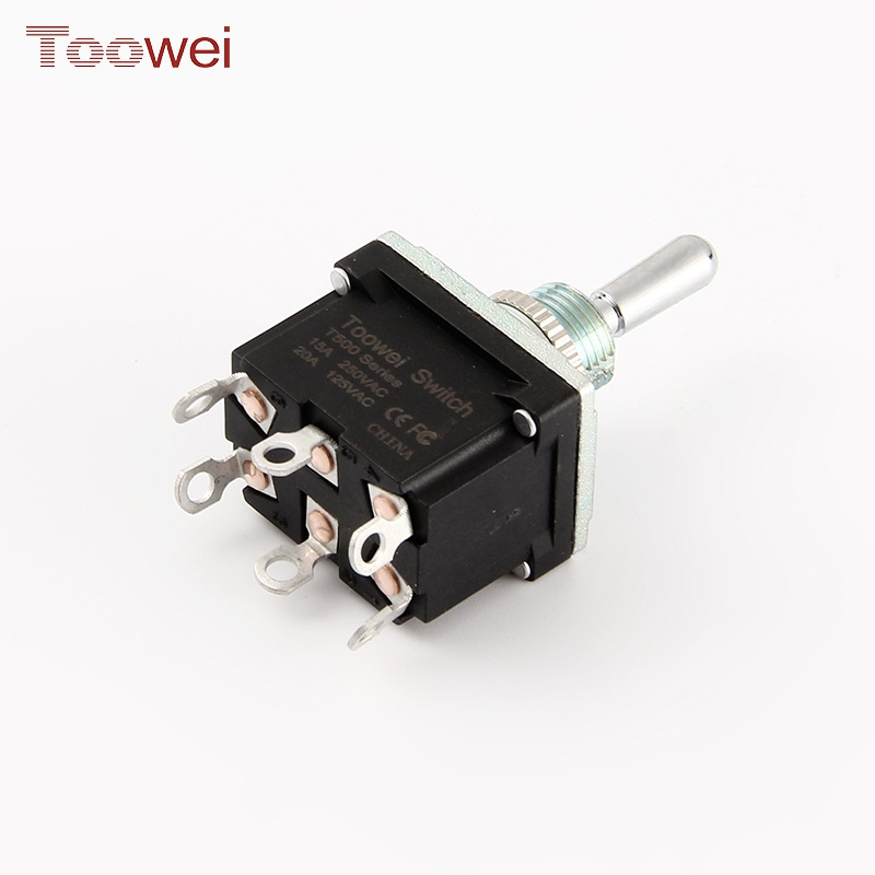 Toowei golden SPDT MOM-OFF-MOM flat waterproof ip67 3PINS toggle switch for motorcycle