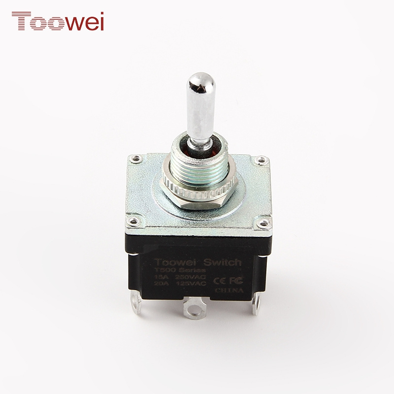 Toowei golden SPDT MOM-OFF-MOM flat waterproof ip67 3PINS toggle switch for motorcycle