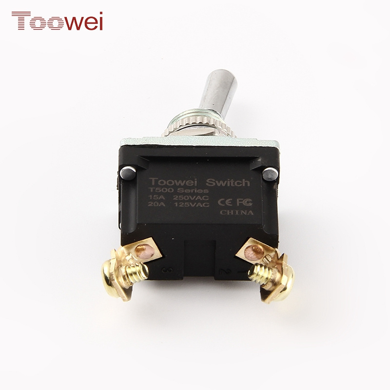 Toowei ip 67 waterproof 2 way brass 15a 250v 2 pin pneumatic toggle switch