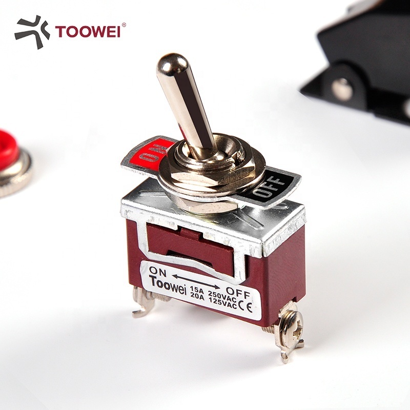 toowei toggle switch 2 pin screw terminal on off self locking toggle switches