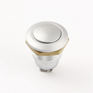 Push Button Switch SPST Panel Mount Round Metal Waterproof Ip67 Latching Momentary Push Button Switch