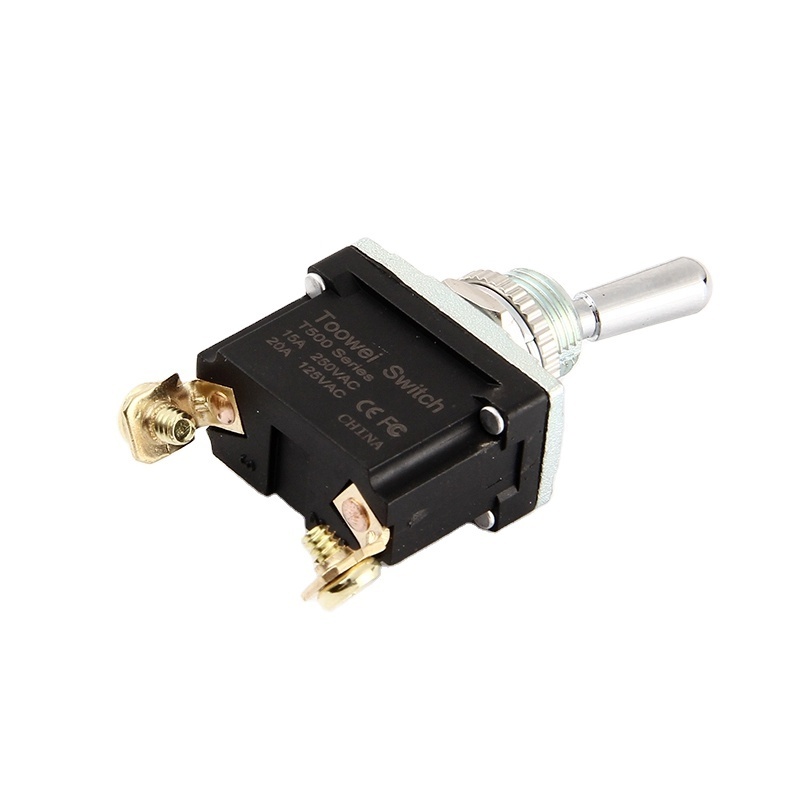 Toowei ip 67 waterproof 2 way brass 15a 250v 2 pin pneumatic toggle switch