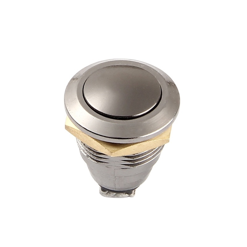 Push Button Switch SPST Panel Mount Round Metal Waterproof Ip67 Latching Momentary Push Button Switch