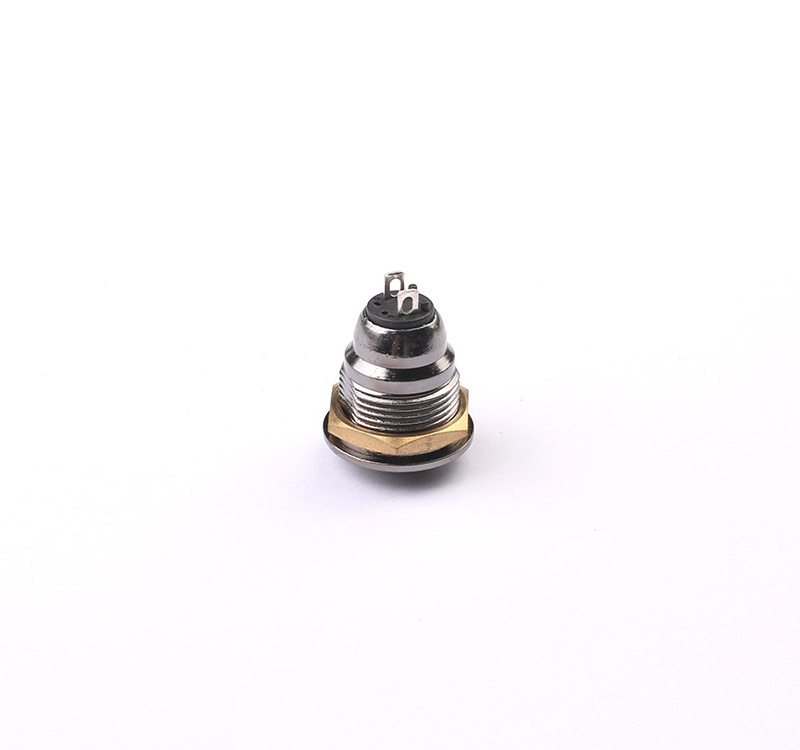 16MM Push Button Mini Switch On Off SPST Panel Mount Round Metal Waterproof Ip67 Latching Momentary Push Button Switch