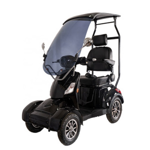 New arrival cheap adult 48V 60V 500w 650w 800w electric 4 wheel motorbike with optional roof