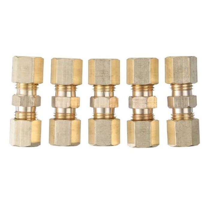 Manufactures 6 way compression  pipe dot 1/2 brake  brass plumbing fitting for copper pipe