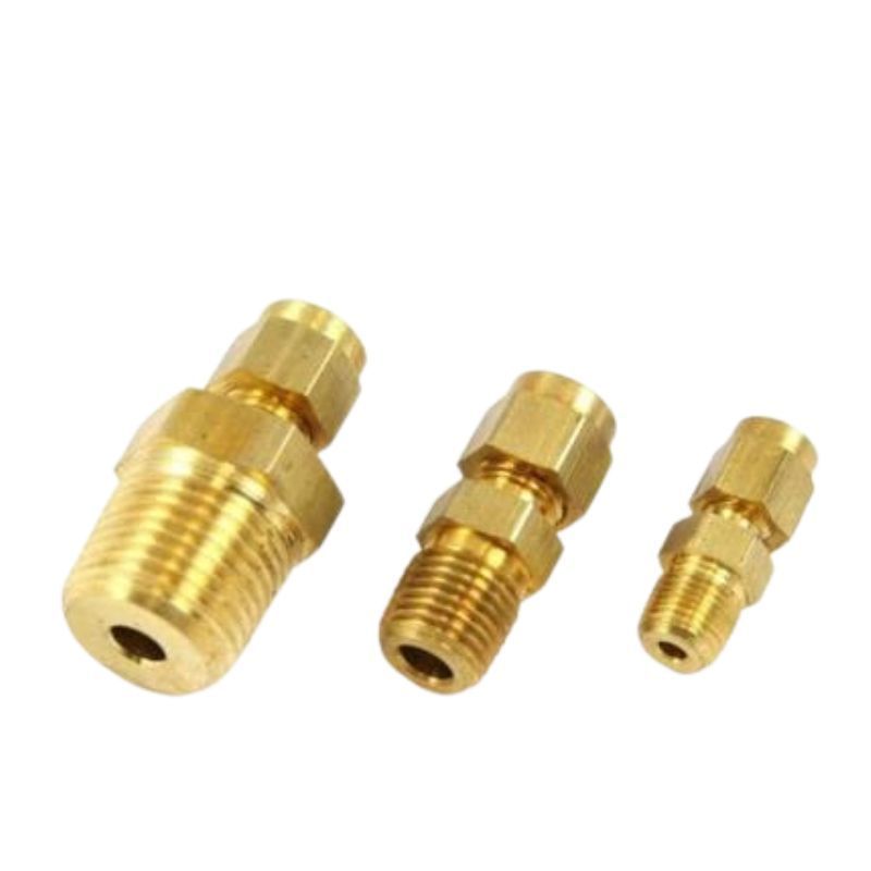 Manufactures 6 way compression  pipe dot 1/2 brake  brass plumbing fitting for copper pipe