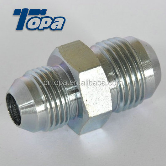 6J male bulkhead straight adapter JIC 74 degree Cone Flared Tube hydraulic adapter