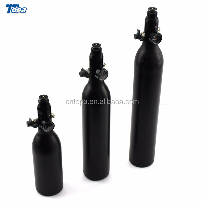 High pressure 300bar small  inflatable small co2  paintball air tank