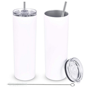 Wholesale 20oz  Sublimation Blanks Straight Tumbler Double Wall Stainless Steel Tumbler Cups In Bulk