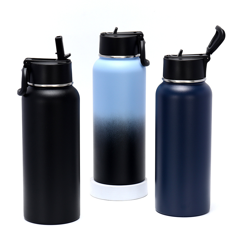 Eco Friendly BPA Free Insulated High Quality Water Bottle 32oz Stainless Steel Water Bottle 1 Liter