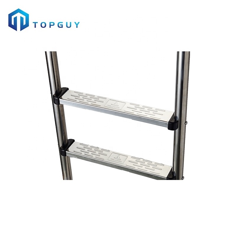 Factory Price High Quality Stainless Steel Double Sided Plastic Steps Ladder for Swimming Pool