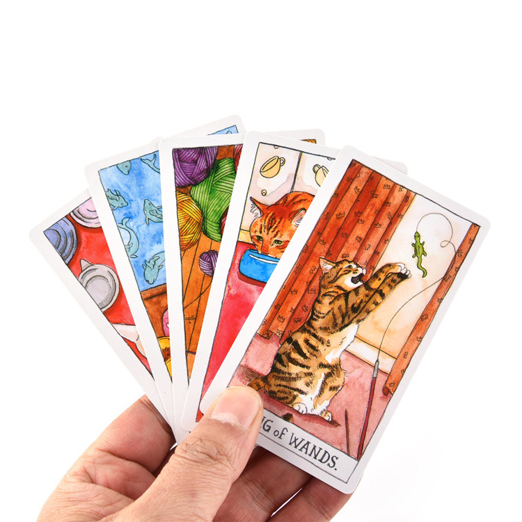 Free Design Tarot with Book Large Size Oracle Tarot Cards Custom Printed