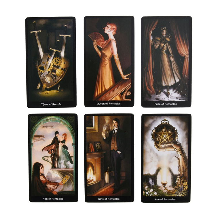 Free Design Tarot with Book Large Size Oracle Tarot Cards Custom Printed