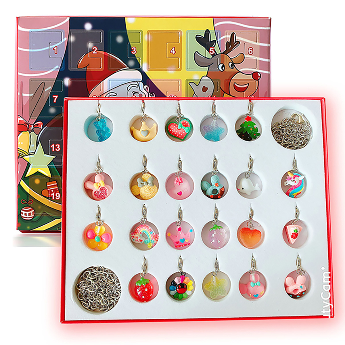 Cheap Christmas Chocolate 12 Days Advent Calendar Packaging Box Empty Wax Melts Advent Calendar