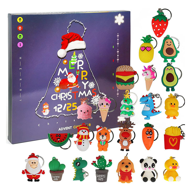 Wholesale Amazon Hot Popular Christmas 24 Days Countdown Advent Calender Set Toy Kids Gift Fidget Advent Calendar