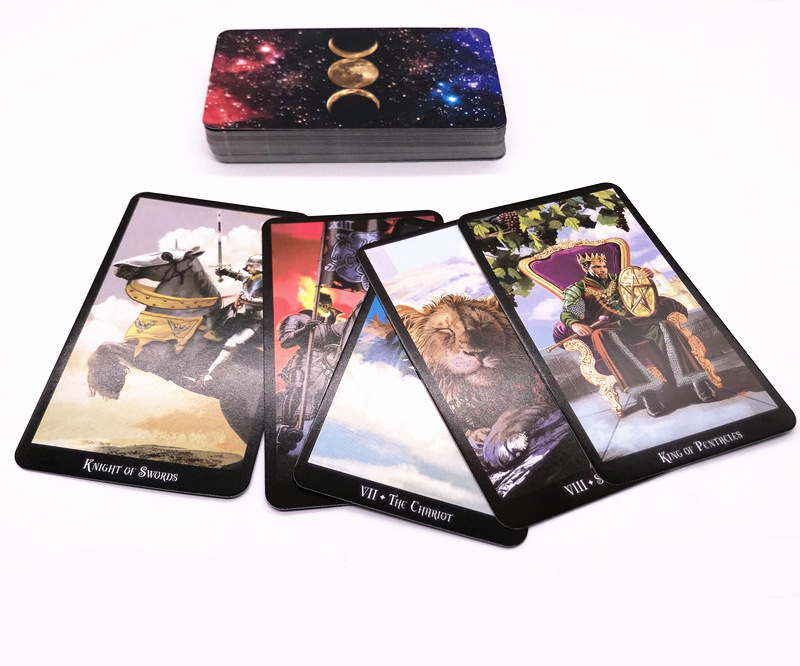 Gold Deck Playing Card Tarot Cards With Book Tarot Cards With Silver Edges