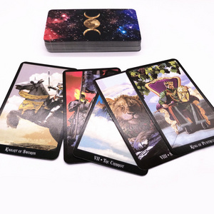 Gold Deck Playing Card Tarot Cards With Book Tarot Cards With Silver Edges