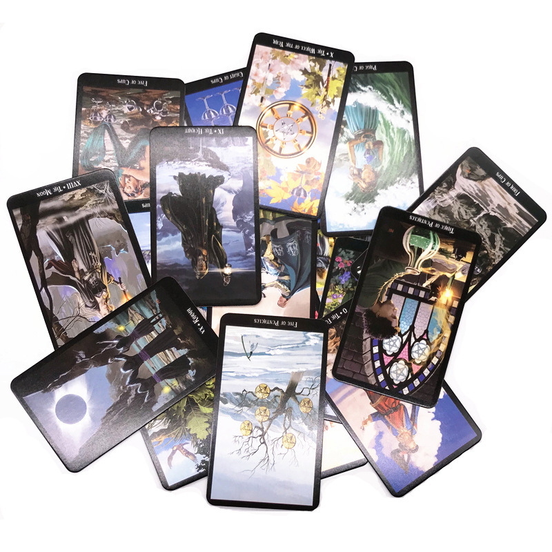 Gold Deck Playing Card Tarot Cards With Book Tarot Cards With Silver Edges