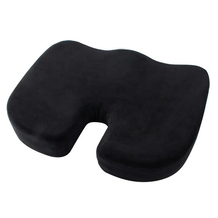 Non slip ergonomic comfort Pressure Relief Memory Foam Cushion Seat Pad for Home Office Car Cushion Seat