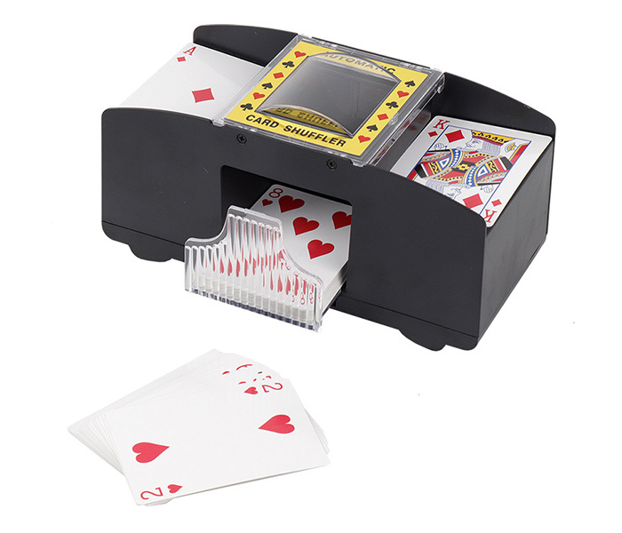 Factory direct selling automatic playing card shuffler machine game card  shuffling machine on batteries