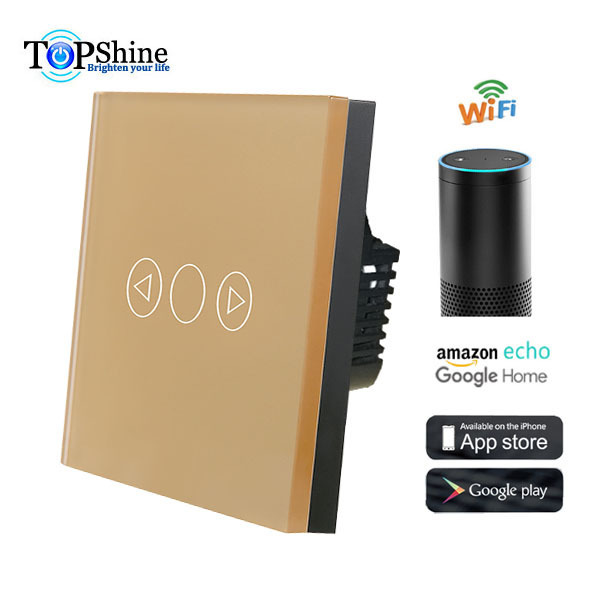 Topshine Smart Life APP Control 3 Gang WiFi Smart Dimmer Switch For Dimmable lights