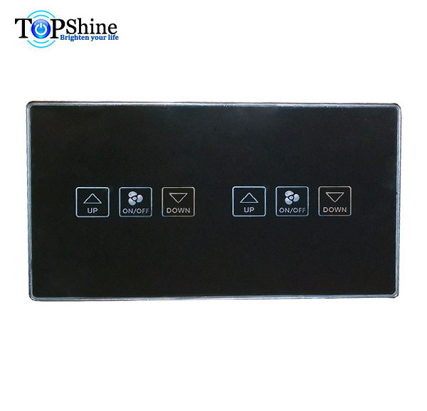 Hot sale Topshine WiFi APP control double dimmer / fan / curtain / garage door switch works with alex and google home