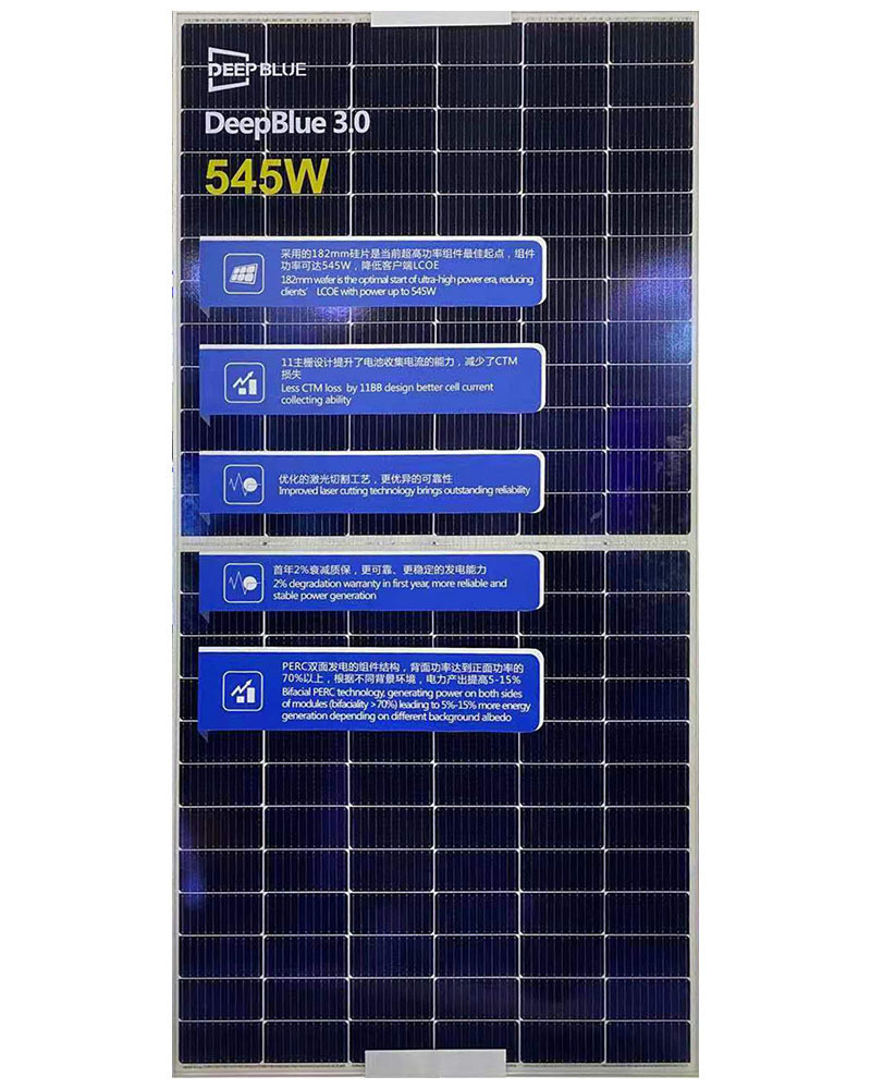 Trina/Risen/JA half cut PERC 445w 450w 455w 535w 540 545w mono solar panel 500w solar power panel