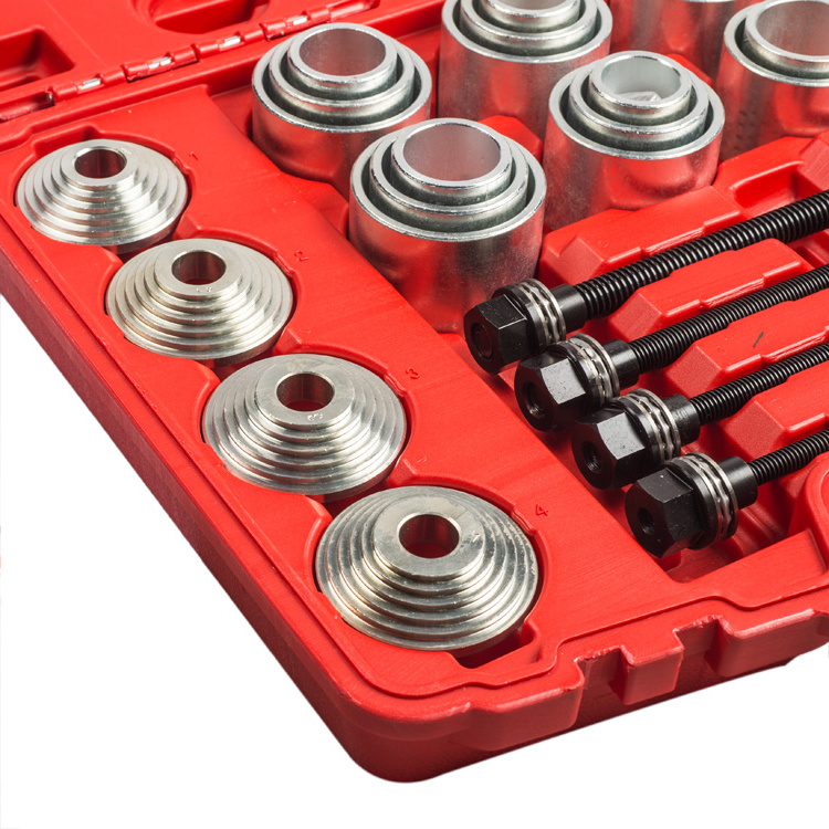 Universal Press and Pull Sleeve Kit Press and Pull Sleeve Remove Install Bushes Bearings Seals Tool Profssiona Bearing Tools