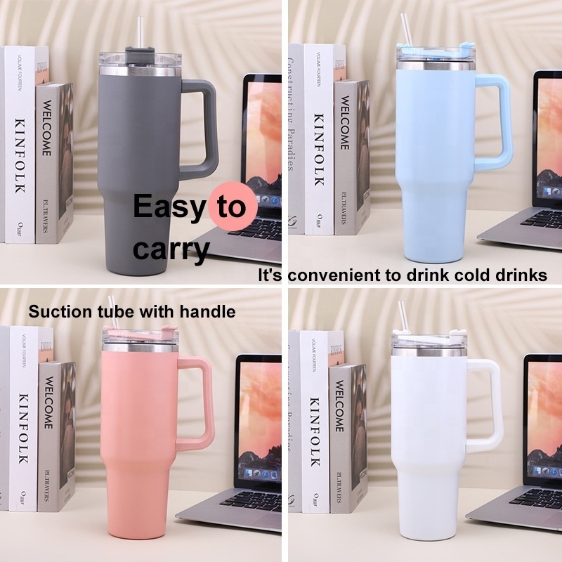 Big Discount Stainless Steel Tumbler With Straw Wholesale 40oz Tumbler With Handle