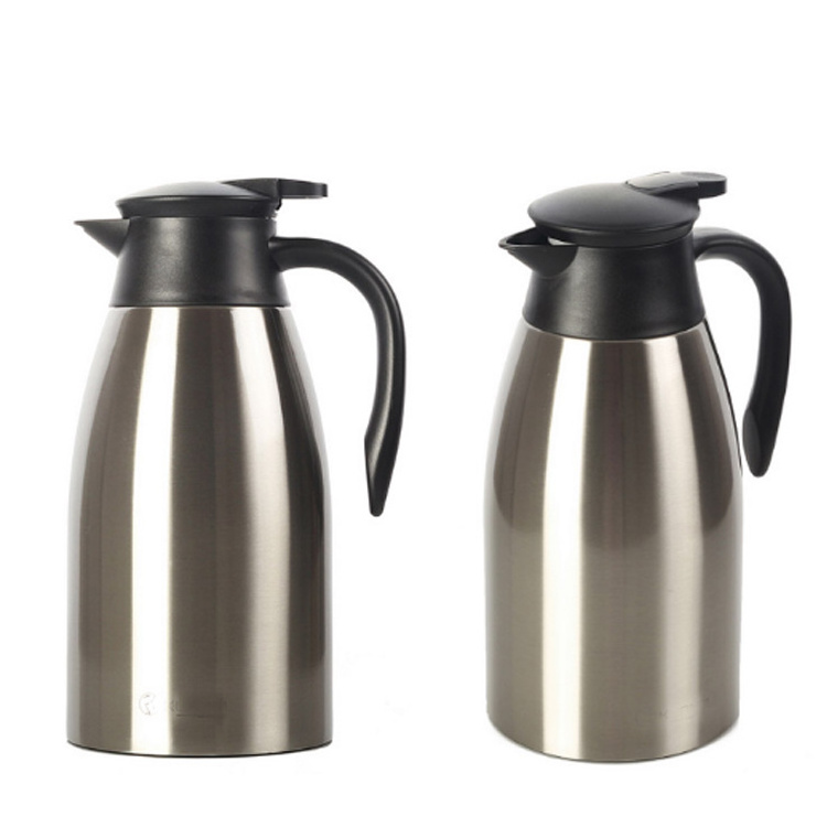 Double Walled Vacuum Thermos 68 Oz Stainless Steel Thermal Coffee Carafe