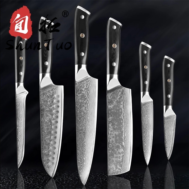 custom stainless steel japanese vg10 damascus pattern black diamond knives japan 8 inch chef knife