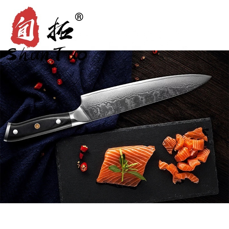 custom stainless steel japanese vg10 damascus pattern black diamond knives japan 8 inch chef knife