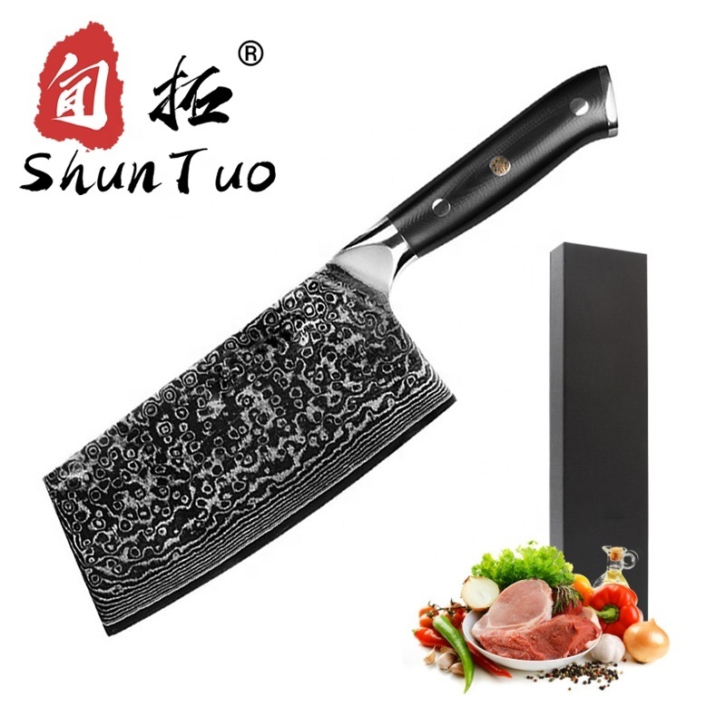 vg-10 steel damascus block couteau knife set damasacus black diamond chef stainless steel knives