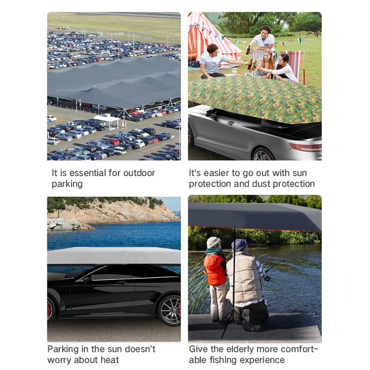 Hot UV protection automatic folding sunshade cover car roof sunshade umbrella sunshade umbrella