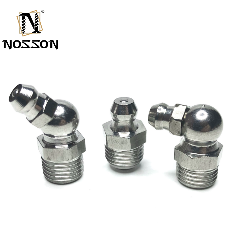 M12 M10 M8  M6  1/8 1/4 Male Thread Stainless Steel Straight 304 Grease Nipple NPT Oil Mouth Grease Nipple Butter Gun Fittings