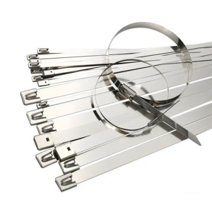 Fscat high quality stainless steel zip ties 4.6*300mm SS304/316 stainless steel cable ties raw material