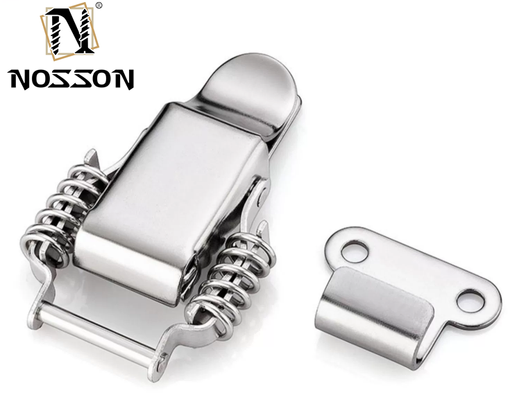 Stainless Steel Adjustable metal Spring Lever Tension Latch Toggle Clamp For Toolbox Latch Lock