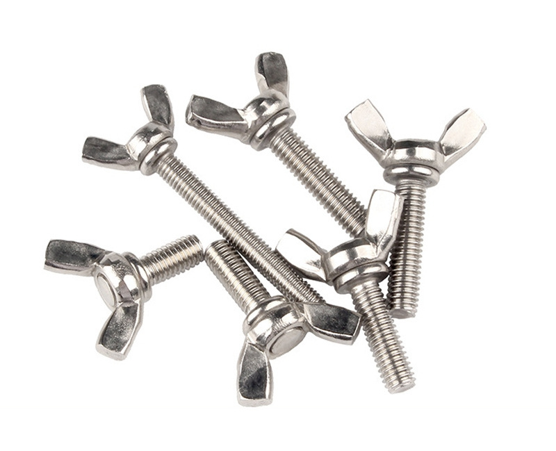 Customization M6 M8 M10 Ss 304 316 Stainless Steel Wing Bolt And Nuts