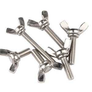 Customization M6 M8 M10 Ss 304 316 Stainless Steel Wing Bolt And Nuts