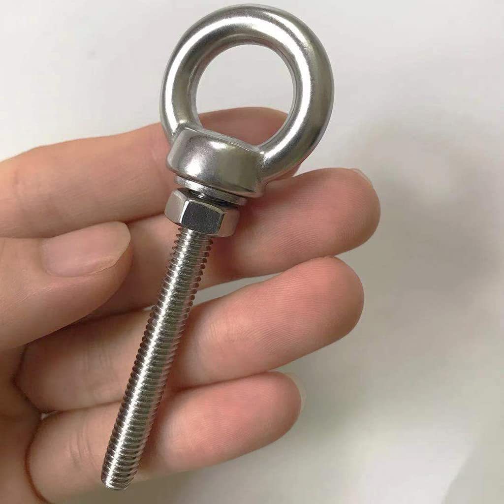 Stainless Steel Eye Bolts, M6 Shoulder Eye Bolt 1/4