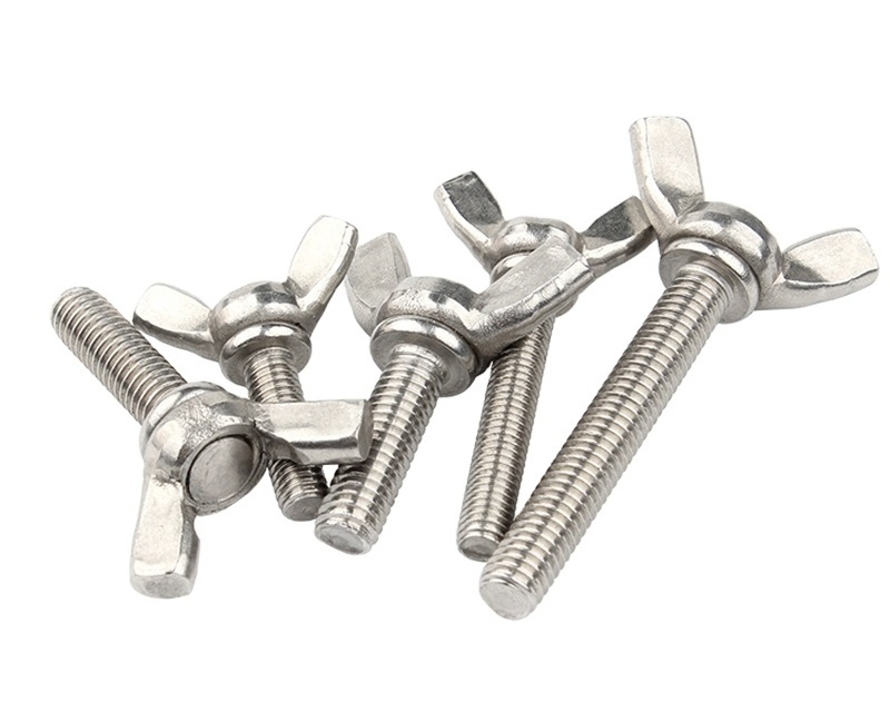 Customization M6 M8 M10 Ss 304 316 Stainless Steel Wing Bolt And Nuts