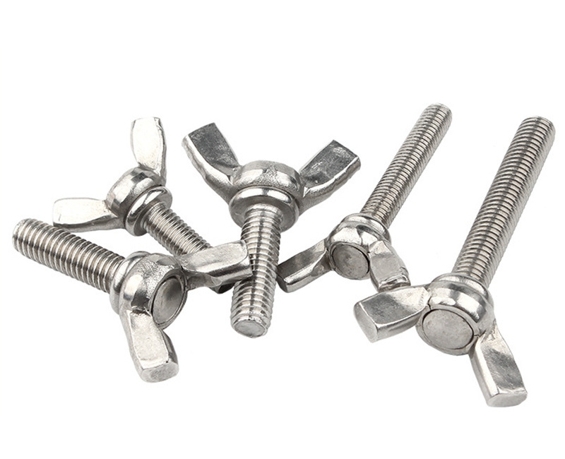 Customization M6 M8 M10 Ss 304 316 Stainless Steel Wing Bolt And Nuts